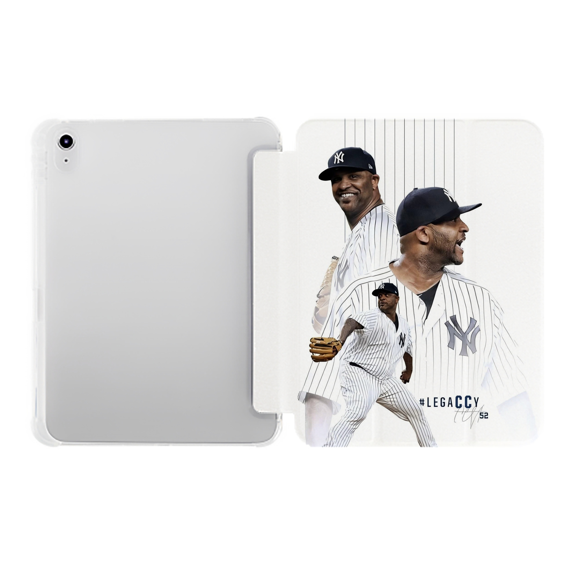 CC Sabatnia 21 Premium Tri-Fold PU Leather & Silicone IPad Case With Pencil Slot – Fits 9.5,10.5,10.9 – Adjustable Stand, Slim, Protective